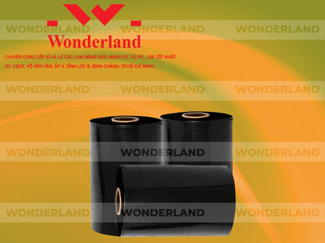 MÀNG PE ĐEN 9.6KG LÕI 500G WONDERLAND GIÁ TỐT