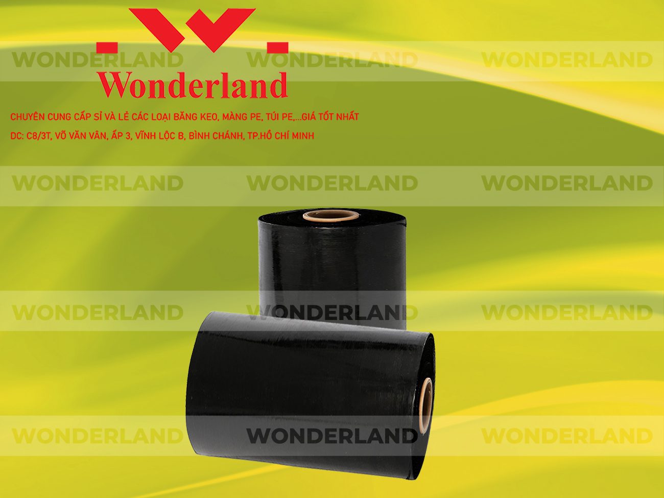 MÀNG PE ĐEN 9.8KG LÕI 500G WONDERLAND CHẤT LƯỢNG TỐT NHẤT