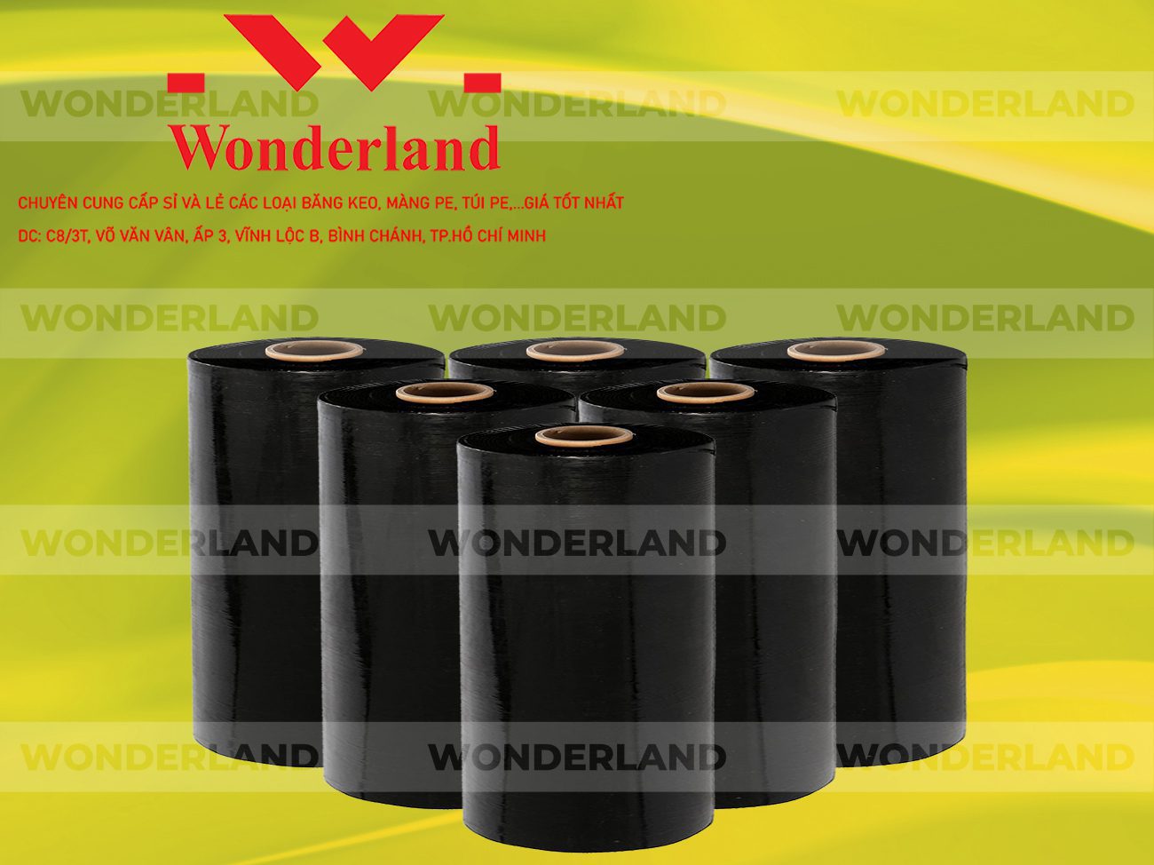 MÀNG PE ĐEN 9.8KG LÕI 500G WONDERLAND GIÁ TỐT
