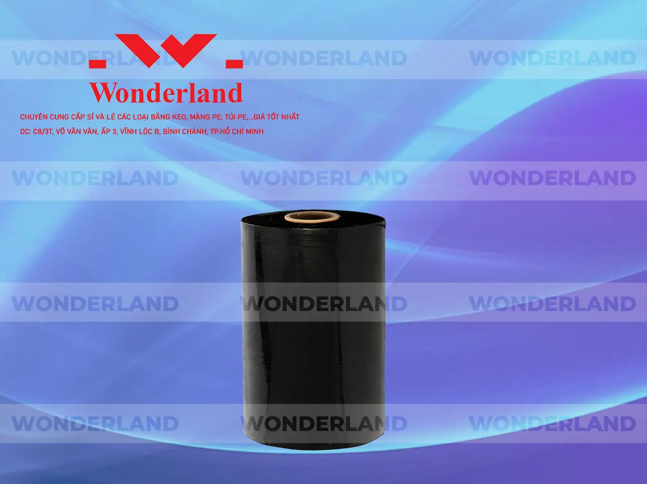MÀNG PE ĐEN 9.9KG LÕI 500G WONDERLAND CHẤT LƯỢNG TỐT