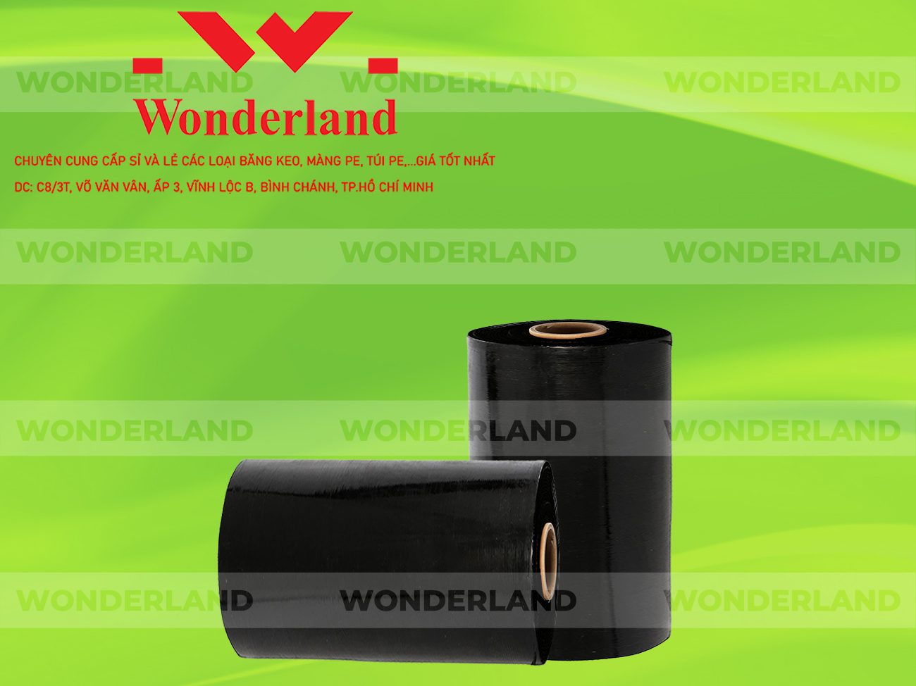 MÀNG PE ĐEN 9.9KG LÕI 500G WONDERLAND CHẤT LƯỢNG TỐT NHẤT
