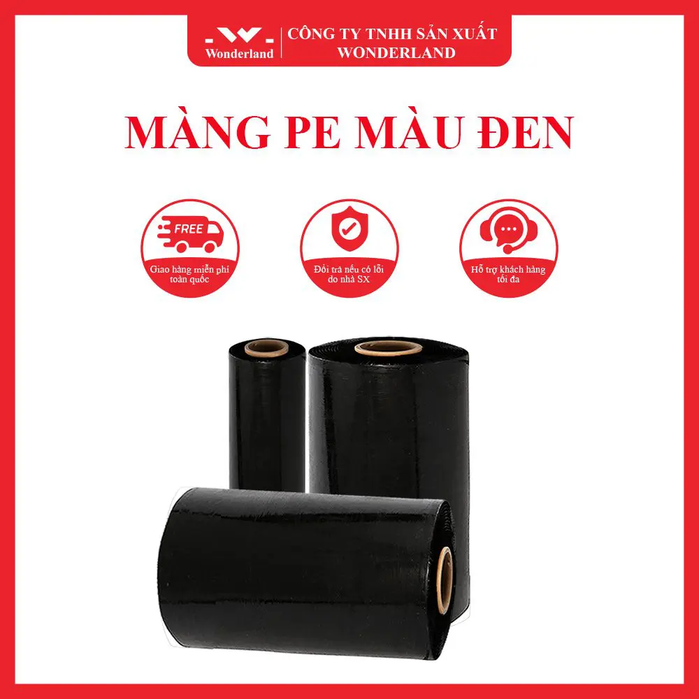 MÀNG PE MÀU ĐEN TẠI WONDERLAND