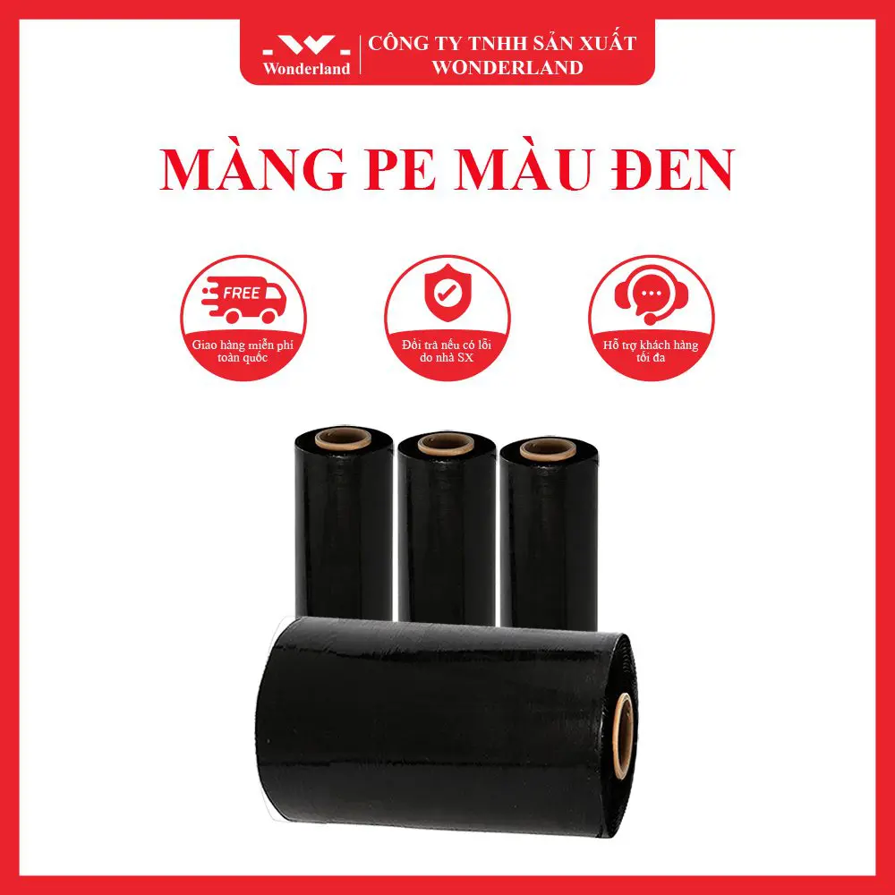 MÀNG PE MÀU ĐEN CHẤT LƯỢNG CAO - GIÁ SỈ TỐT NHẤT TẠI WONDERLAND