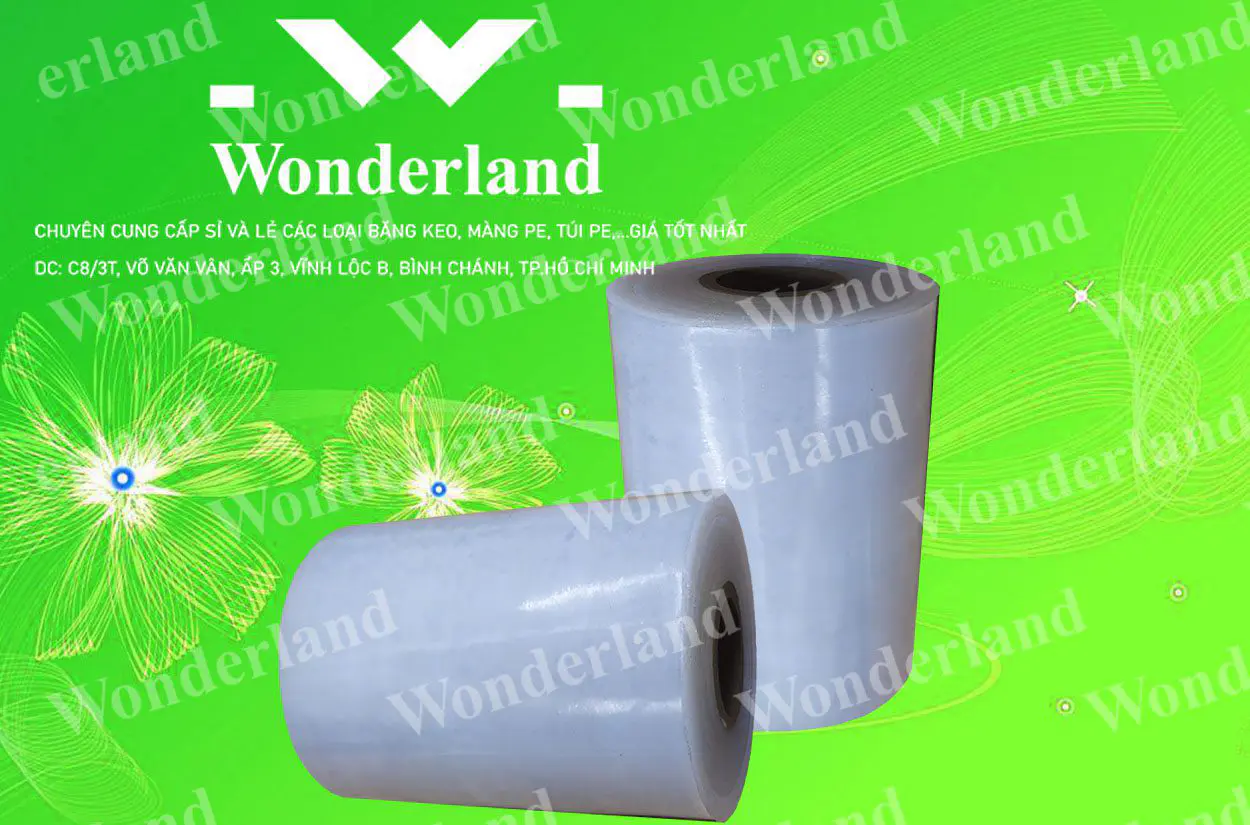 MÀNG PE QUẤN MÁY 10.7KG LÕI 500G CHẤT LƯỢNG CAO WONDERLAND