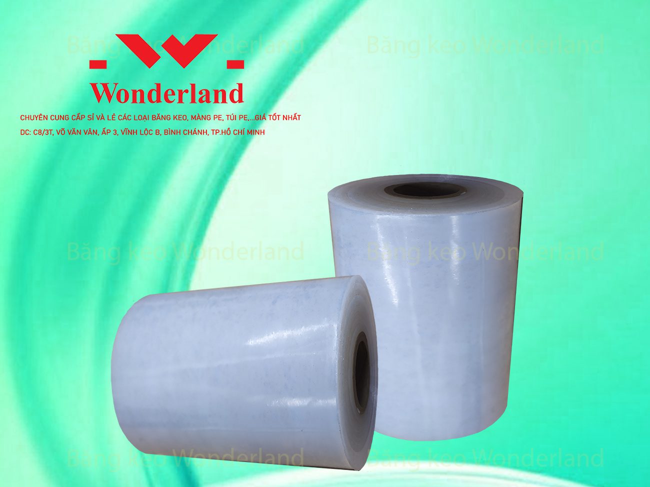 MÀNG PE QUẤN MÁY 11.9KG LÕI 500G CHẤT LƯỢNG CAO WONDERLAND