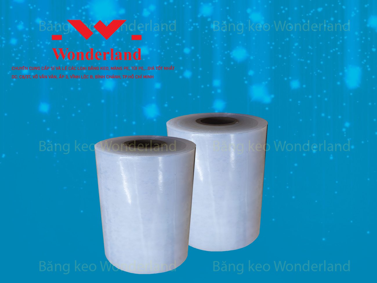 MÀNG PE QUẤN MÁY 12.1KG LÕI 500G CHẤT LƯỢNG CAO WONDERLAND