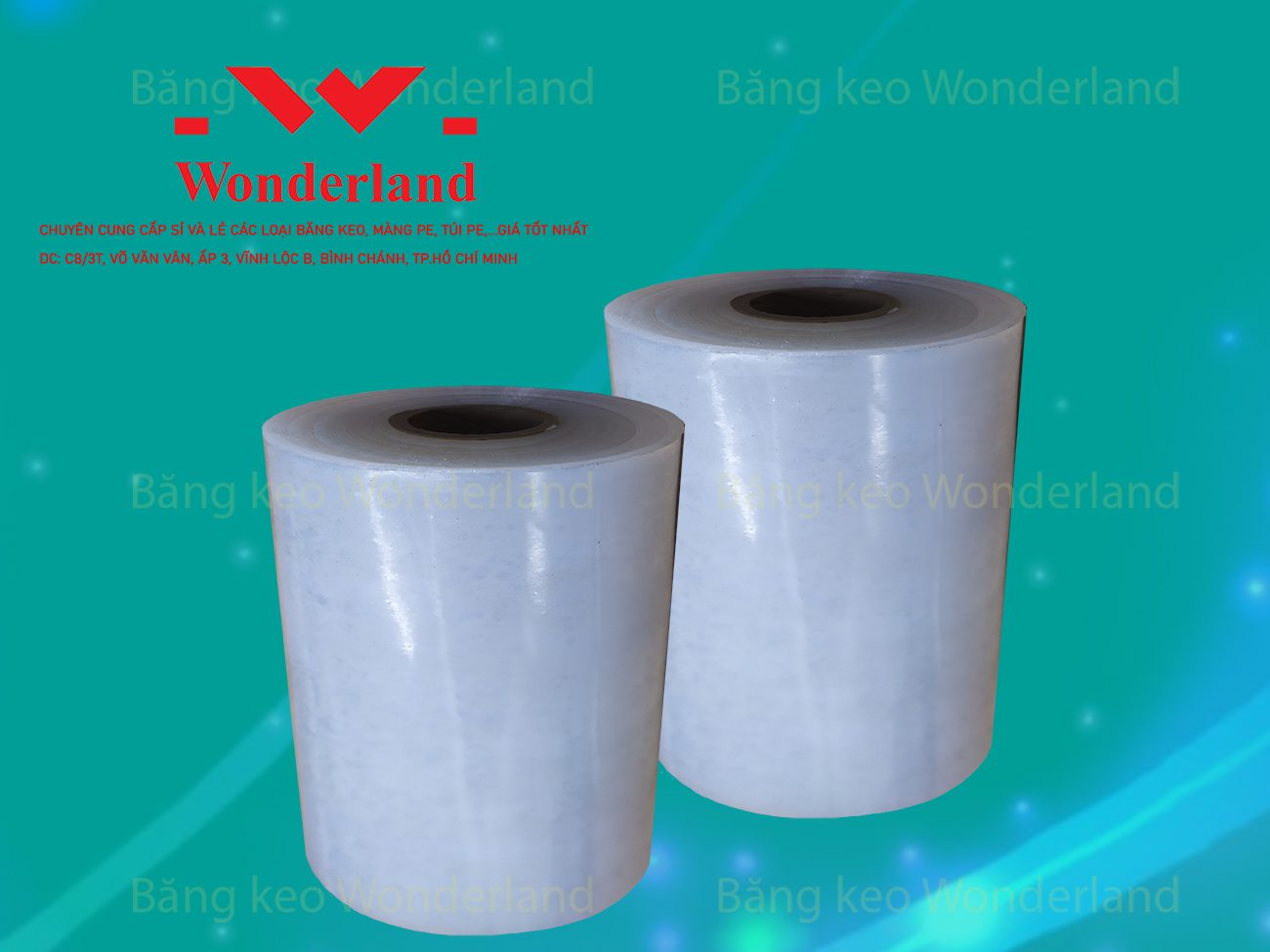 MÀNG PE QUẤN MÁY 12.1KG LÕI 1.2KG CHẤT LƯỢNG CAO WONDERLAND