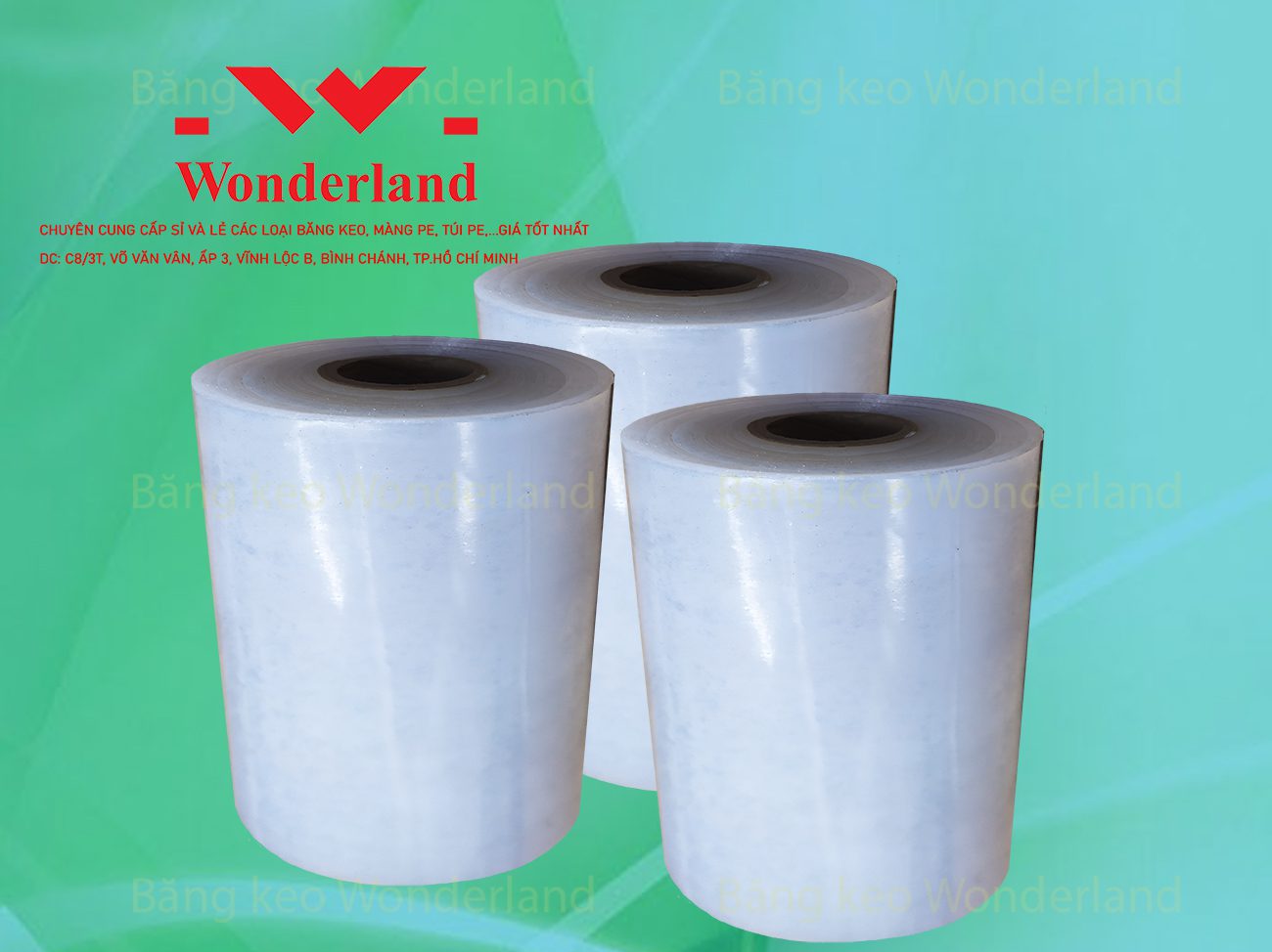 MÀNG PE QUẤN MÁY 12.3KG LÕI 1.2KG CHẤT LƯỢNG CAO WONDERLAND GIÁ SỈ TỐT NHẤT