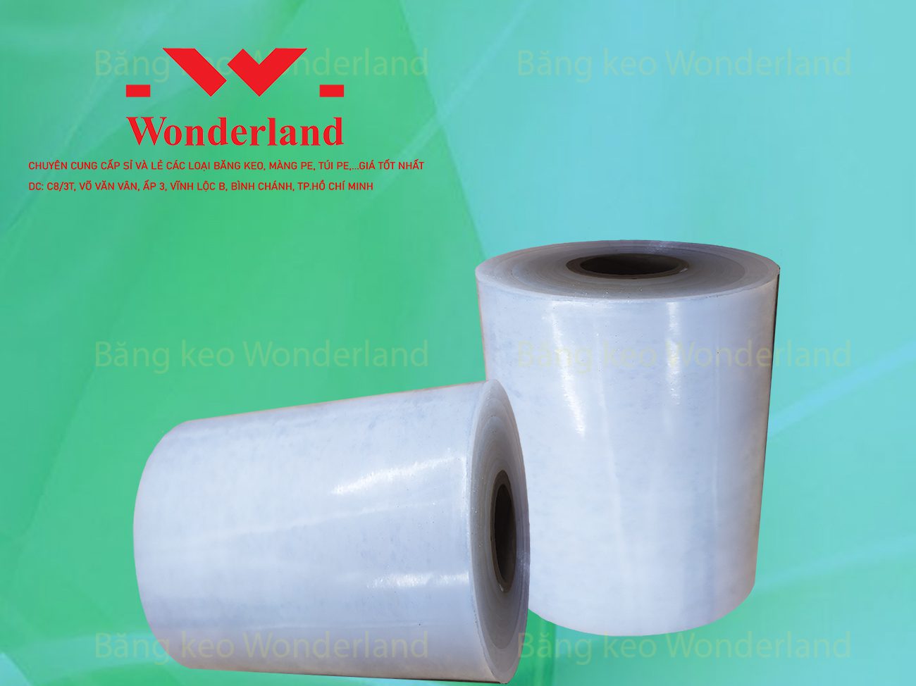 MÀNG PE QUẤN MÁY 12.3KG LÕI 1.2KG CHẤT LƯỢNG CAO WONDERLAND