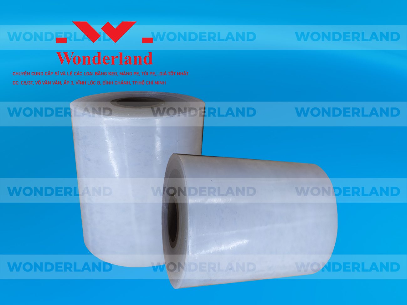 MÀNG PE QUẤN MÁY 12.5KG LÕI 1.2KG CHẤT LƯỢNG CAO WONDERLAND GIÁ  SỈ TỐT NHẤT