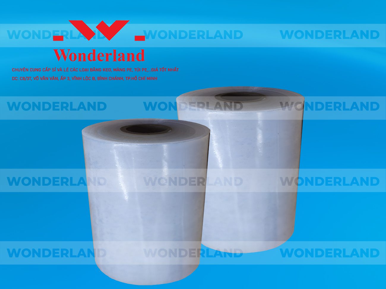 MÀNG PE QUẤN MÁY 12.5KG LÕI 1.2KG CHẤT LƯỢNG CAO WONDERLAND