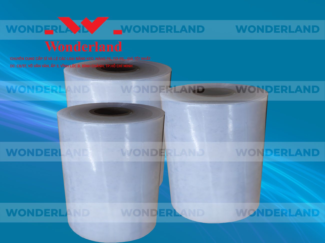 MÀNG PE QUẤN MÁY 12.6KG LÕI 1.2KG CHẤT LƯỢNG CAO WONDERLAND GIÁ SỈ TỐT NHẤT