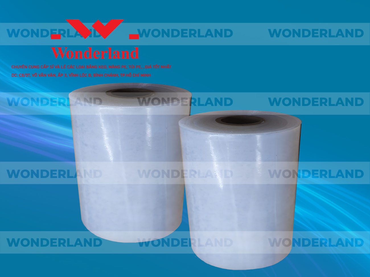 MÀNG PE QUẤN MÁY 12.6KG LÕI 1.2KG CHẤT LƯỢNG CAO WONDERLAND