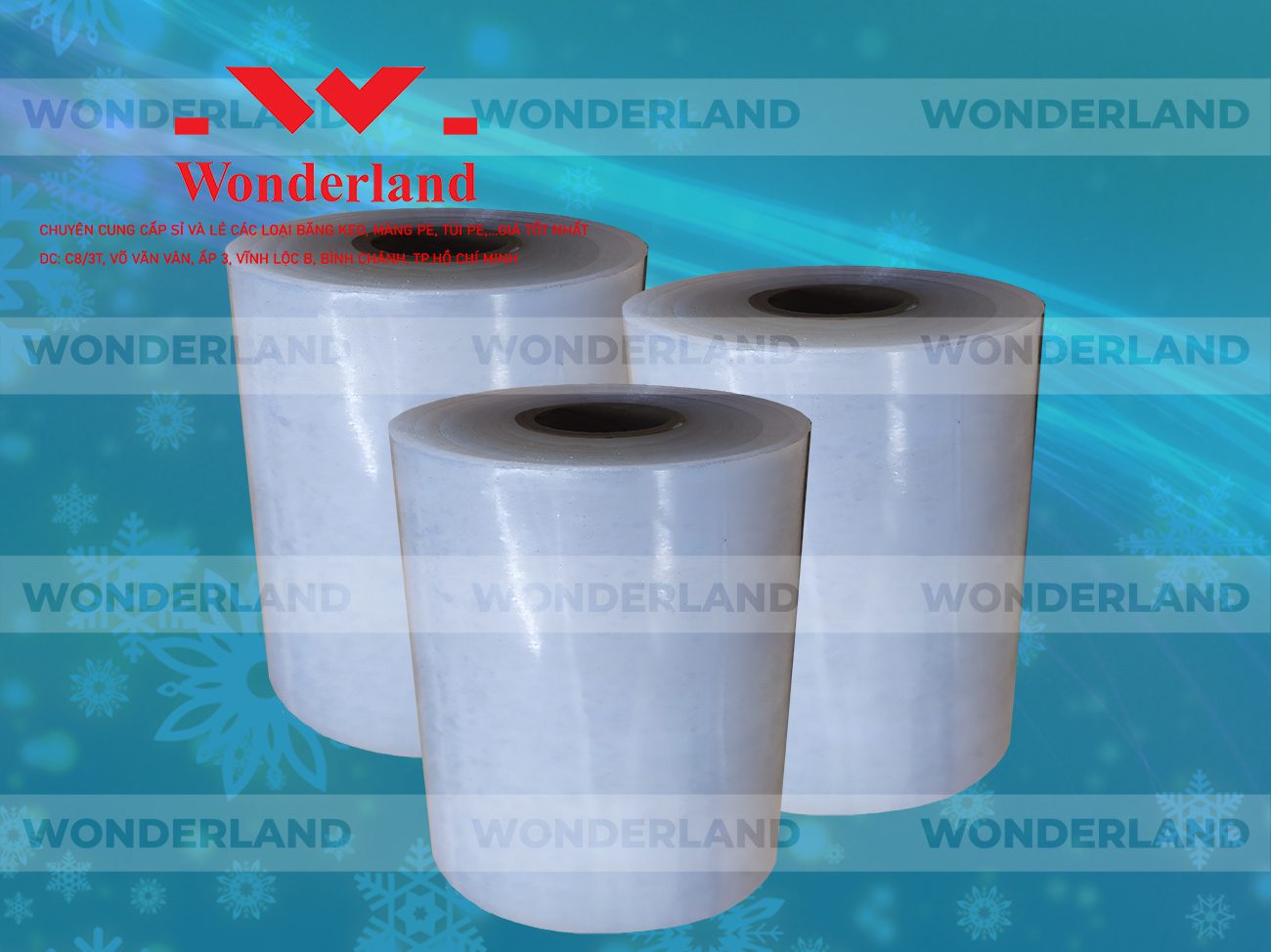 MÀNG PE QUẤN MÁY 12.7KG LÕI 1.2KG CHẤT LƯỢNG CAO WONDERLAND GIÁ SỈ TỐT NHẤT