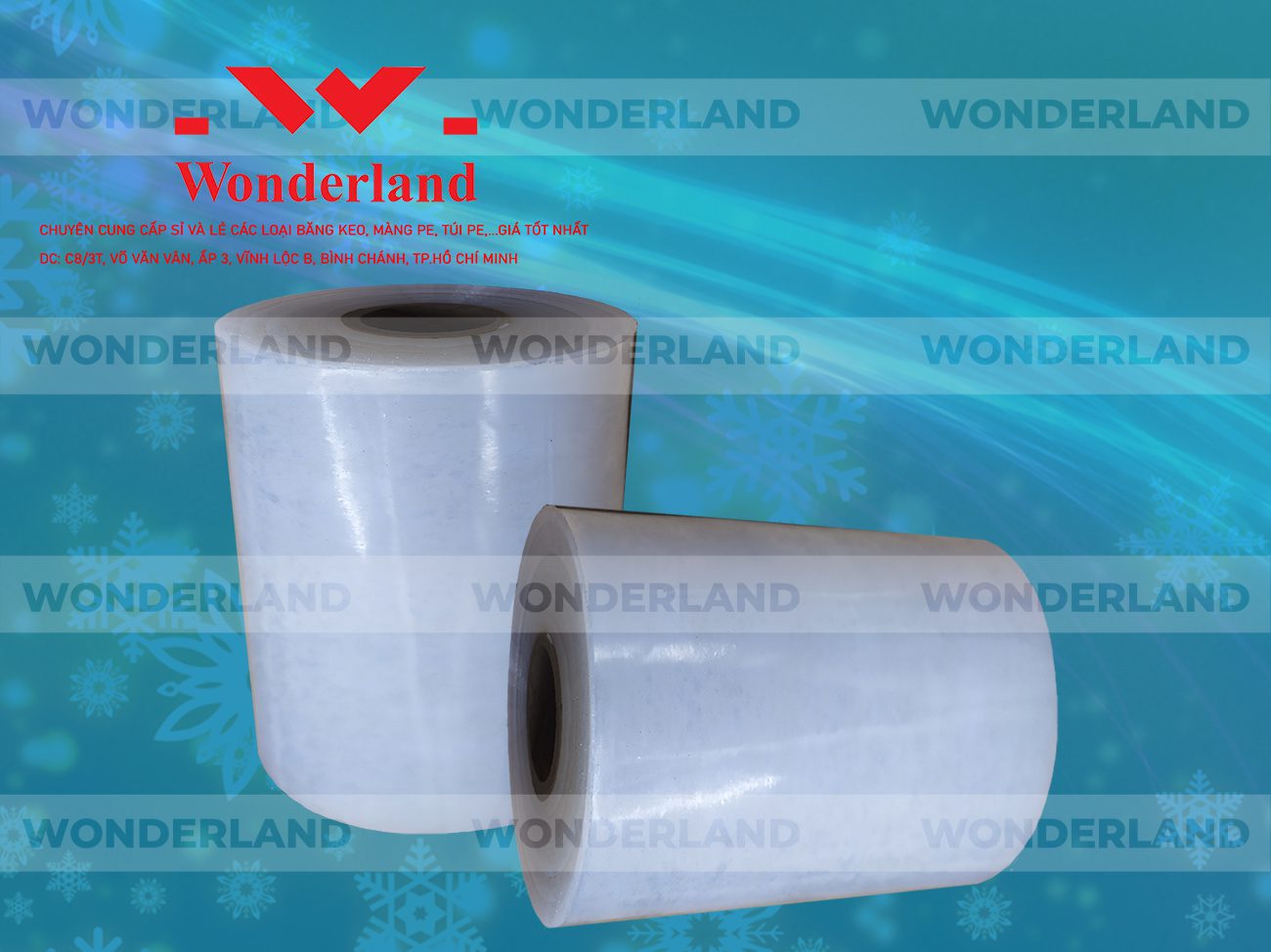 MÀNG PE QUẤN MÁY 12.7KG LÕI 1.2KG CHẤT LƯỢNG CAO WONDERLAND