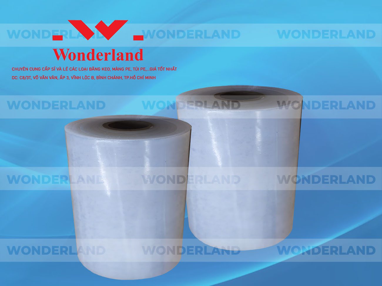 MÀNG PE QUẤN MÁY 12.8KG LÕI 1.2KG CHẤT LƯỢNG CAO WONDERLAND
