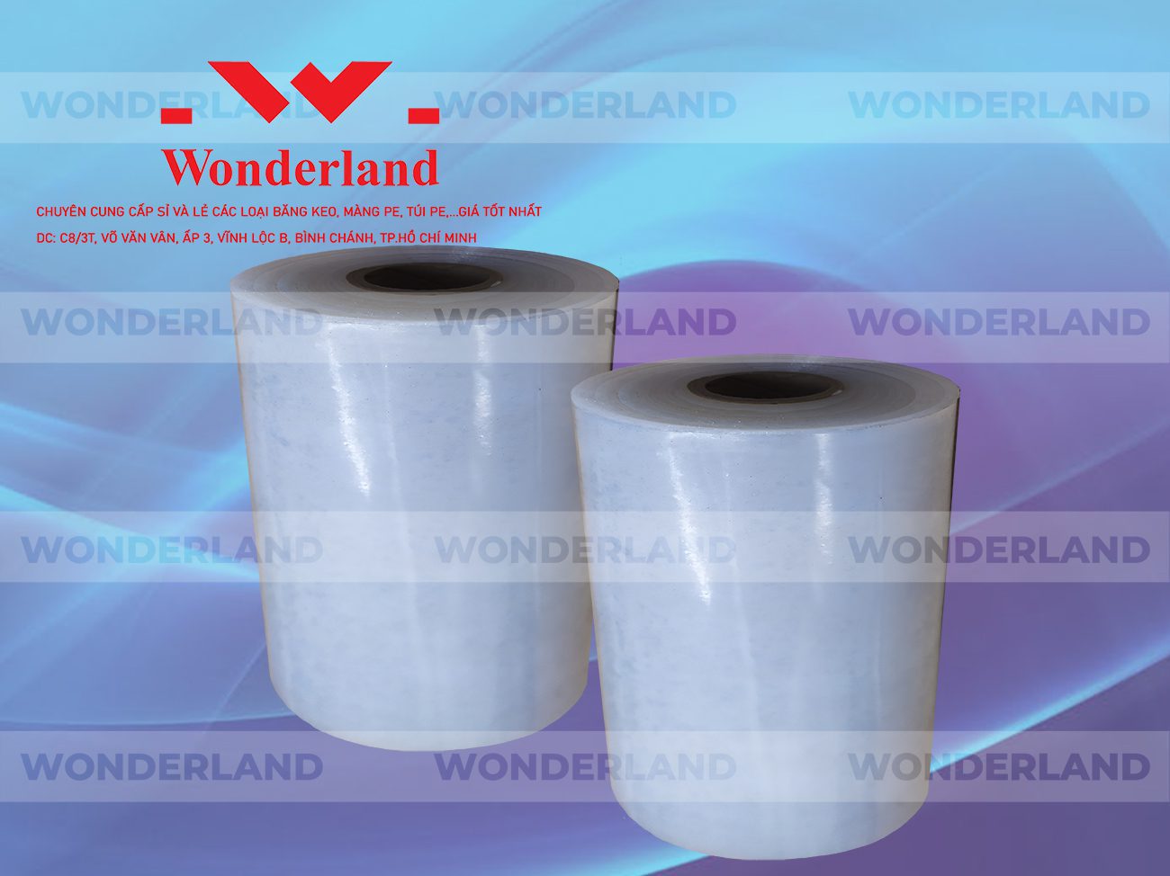 MÀNG PE QUẤN MÁY 12.9KG LÕI 1.2KG CHẤT LƯỢNG CAO WONDERLAND