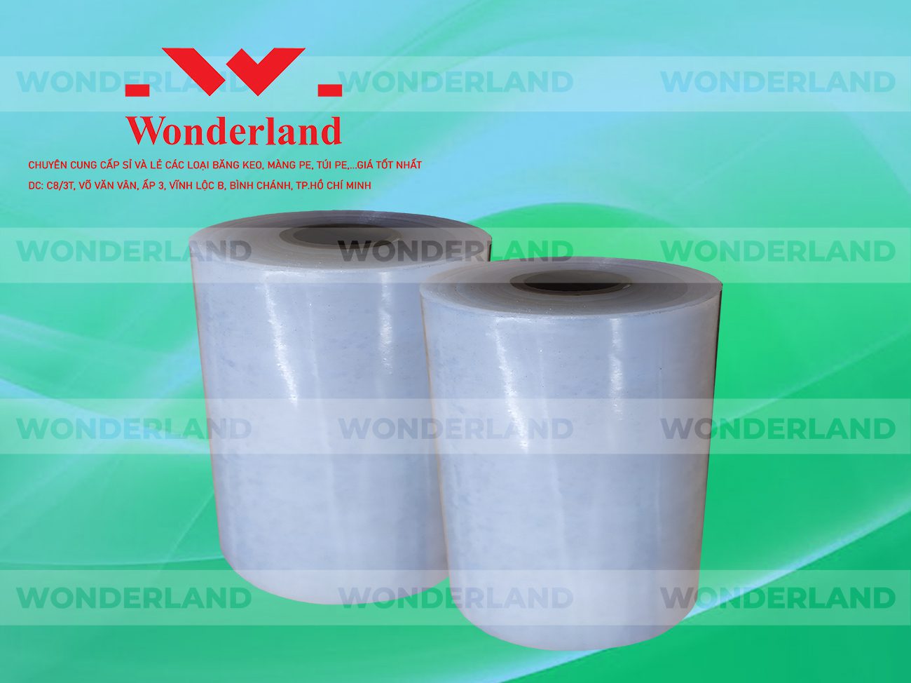 MÀNG PE QUẤN MÁY 13.1KG LÕI 1.2KG CHẤT LƯỢNG CAO WONDERLAND