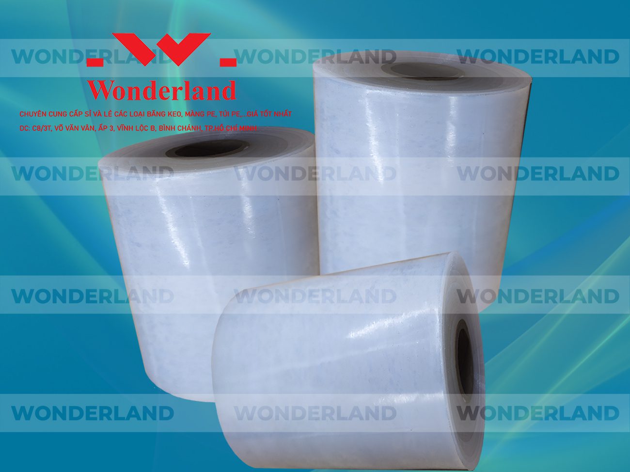MÀNG PE QUẤN MÁY 13.2KG LÕI 1.2KG CHẤT LƯỢNG CAO WONDERLAND GIÁ SỈ TỐT NHẤT