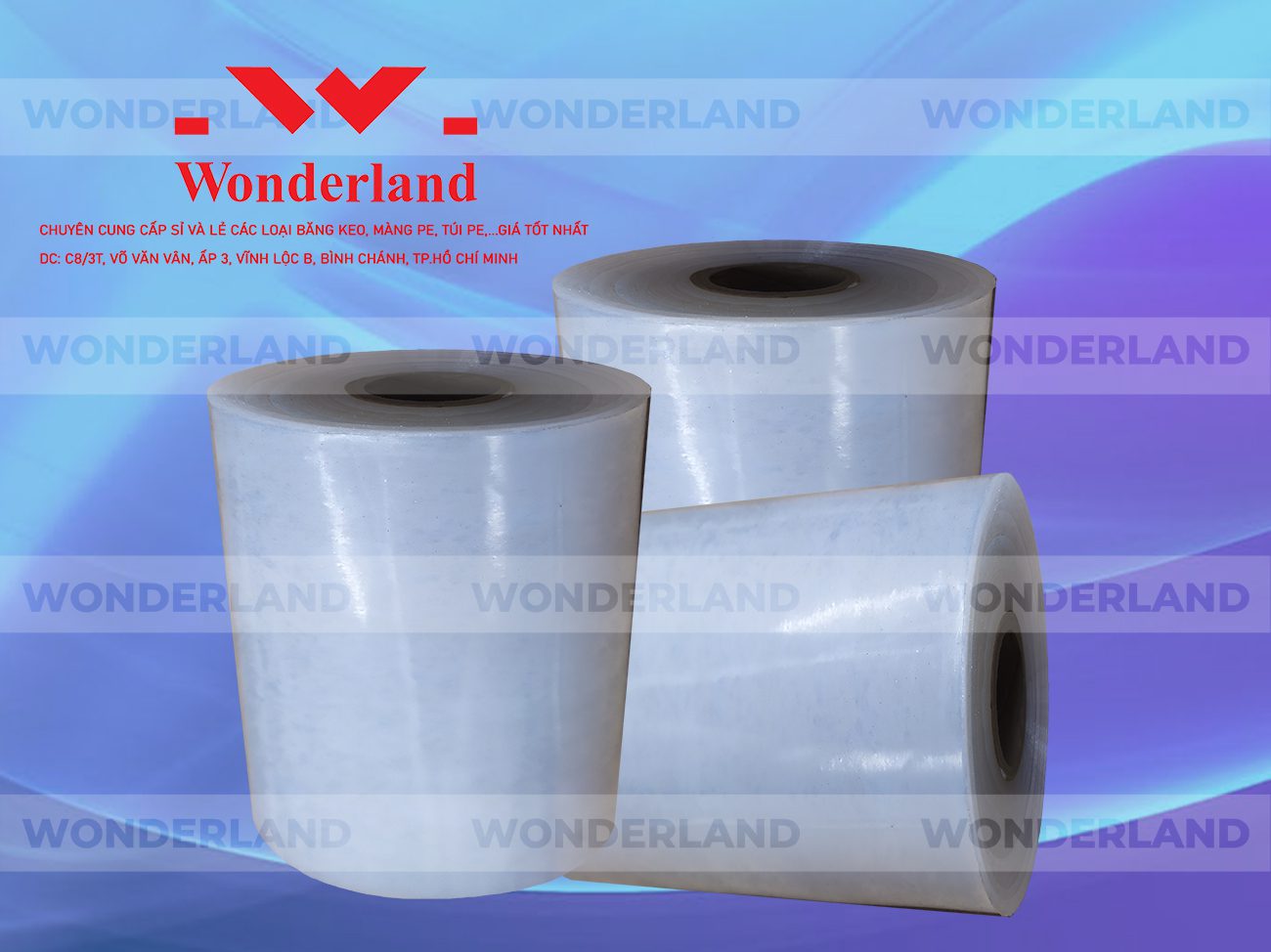 MÀNG PE QUẤN MÁY 13.2KG LÕI 1.2KG CHẤT LƯỢNG CAO WONDERLAND GIÁ SỈ TỐT NHẤT
