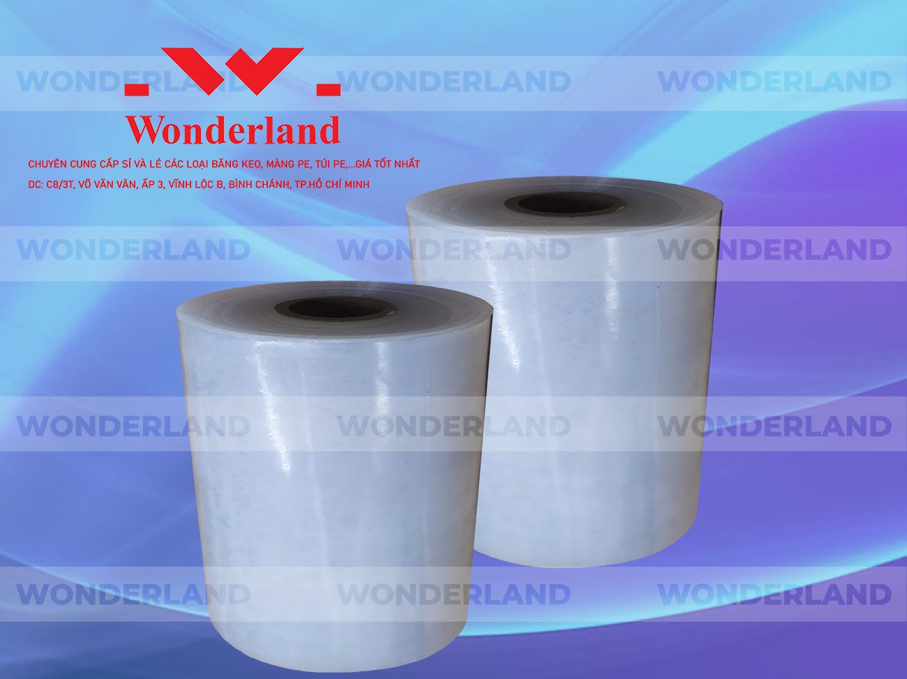 MÀNG PE QUẤN MÁY 13.2KG LÕI 1.2KG CHẤT LƯỢNG CAO WONDERLAND