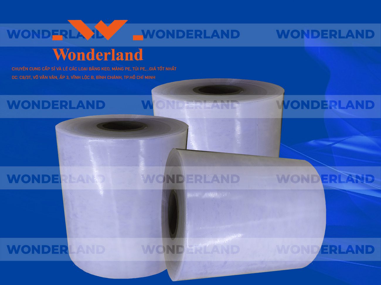 MÀNG PE QUẤN MÁY 13.6KG LÕI 1.2KG CHẤT LƯỢNG CAO WONDERLAND GIÁ SỈ TỐT NHẤT