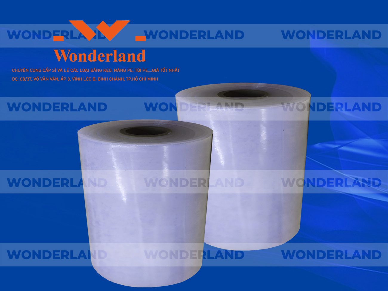 MÀNG PE QUẤN MÁY 13.6KG LÕI 1.2KG CHẤT LƯỢNG CAO WONDERLAND