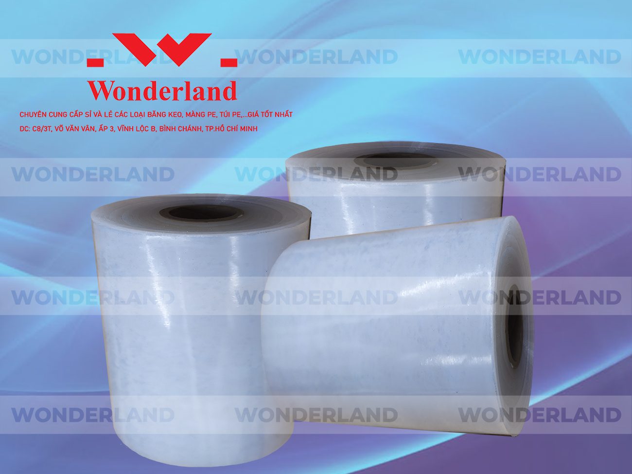 MÀNG PE QUẤN MÁY 13.8KG LÕI 1.2KG CHẤT LƯỢNG CAO WONDERLAND GIÁ SỈ TỐT NHẤT