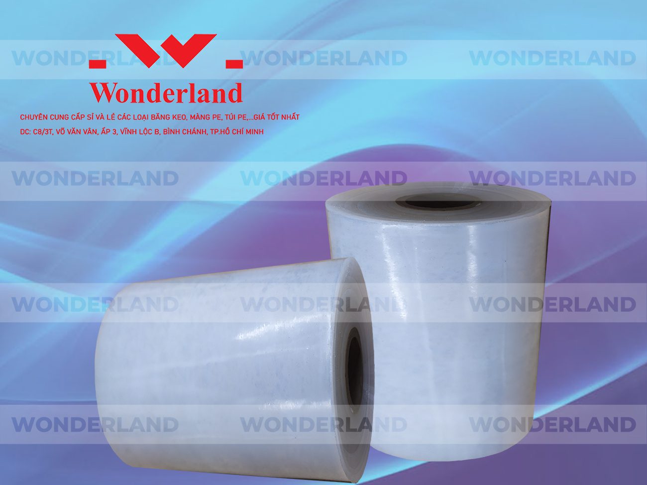 MÀNG PE QUẤN MÁY 13.8KG LÕI 1.2KG CHẤT LƯỢNG CAO WONDERLAND