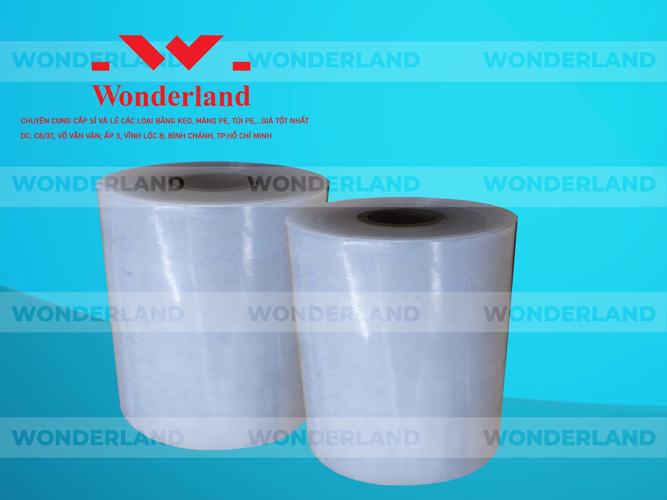 MÀNG PE QUẤN MÁY 10.5KG LÕI 1.2KG CHẤT LƯỢNG CAO WONDERLAND