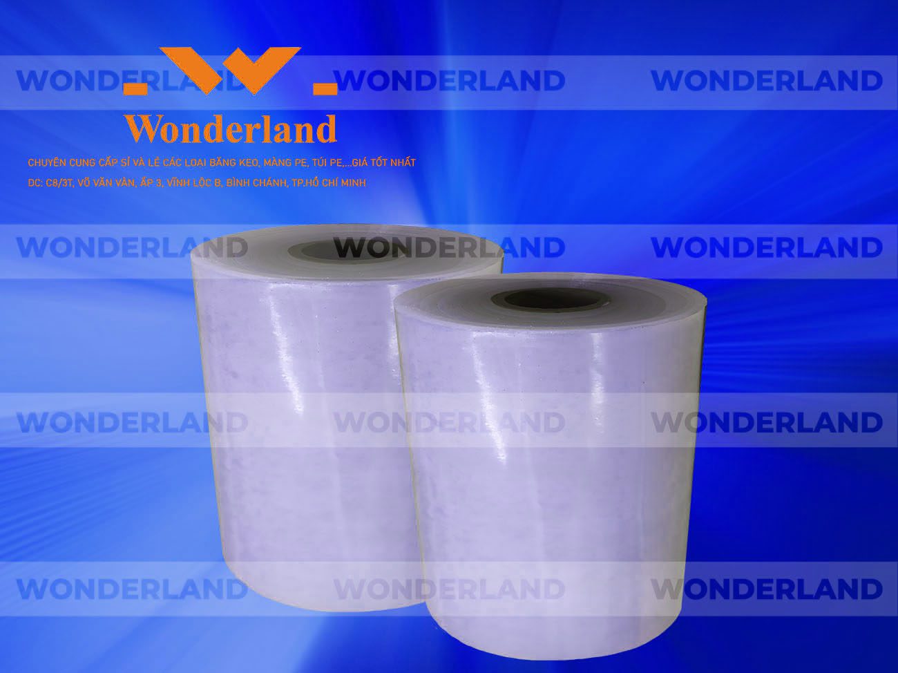 MÀNG PE QUẤN MÁY 14.1KG LÕI 1.2KG CHẤT LƯỢNG CAO WONDERLAND