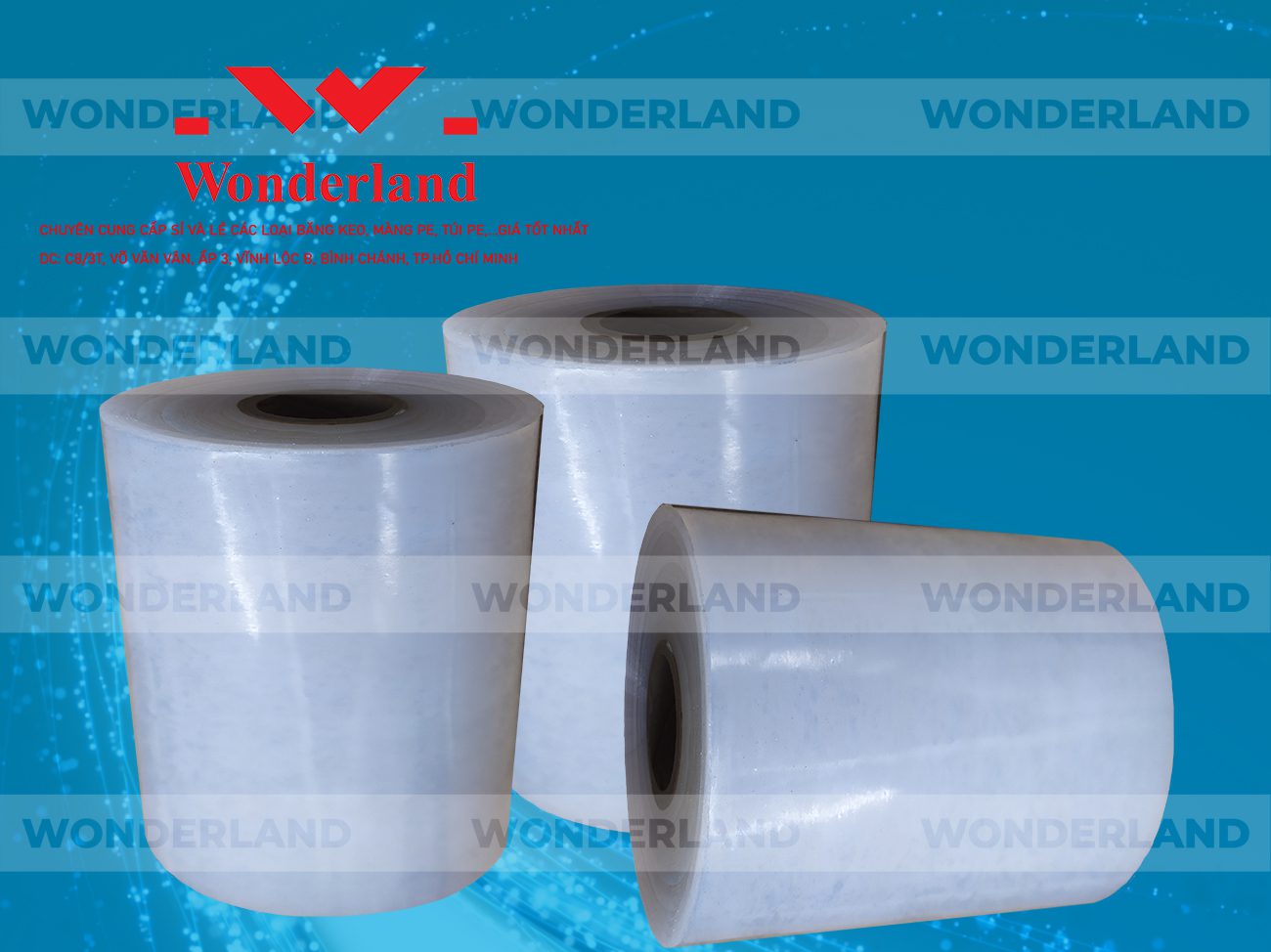 MÀNG PE QUẤN MÁY 14.3KG LÕI 1.2KG CHẤT LƯỢNG CAO WONDERLAND GIÁ SỈ TỐT NHẤT