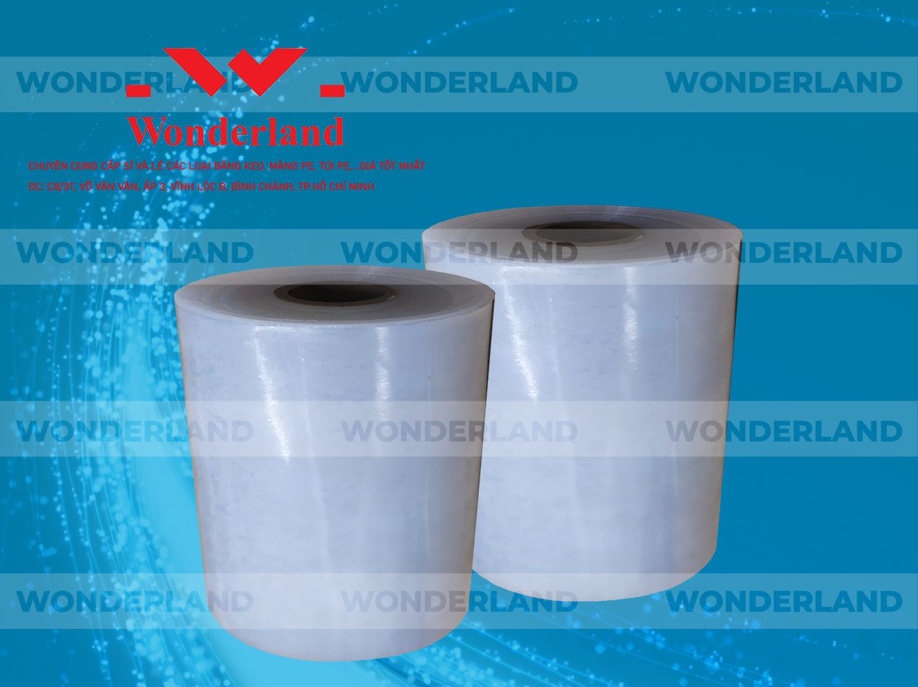 MÀNG PE QUẤN MÁY 14.3KG LÕI 1.2KG CHẤT LƯỢNG CAO WONDERLAND