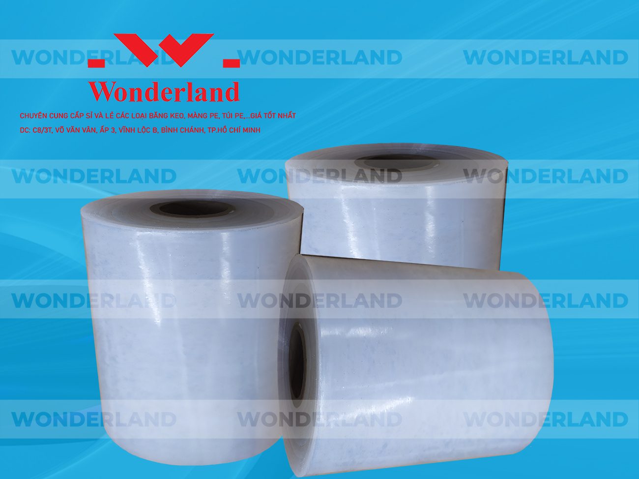 MÀNG PE QUẤN MÁY 14.8KG LÕI 1.2KG CHẤT LƯỢNG CAO WONDERLAND GIÁ SỈ TỐT NHẤT
