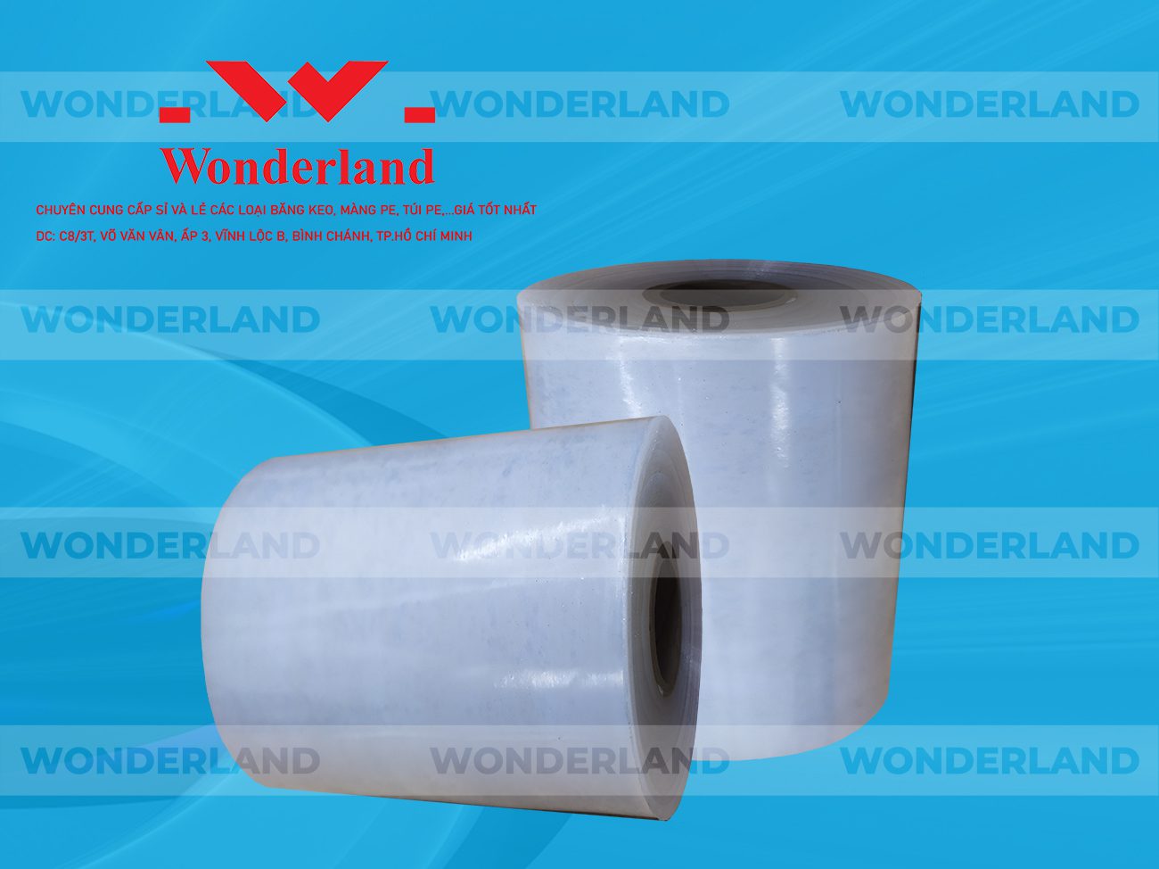 MÀNG PE QUẤN MÁY 14.8KG LÕI 1.2KG CHẤT LƯỢNG CAO WONDERLAND