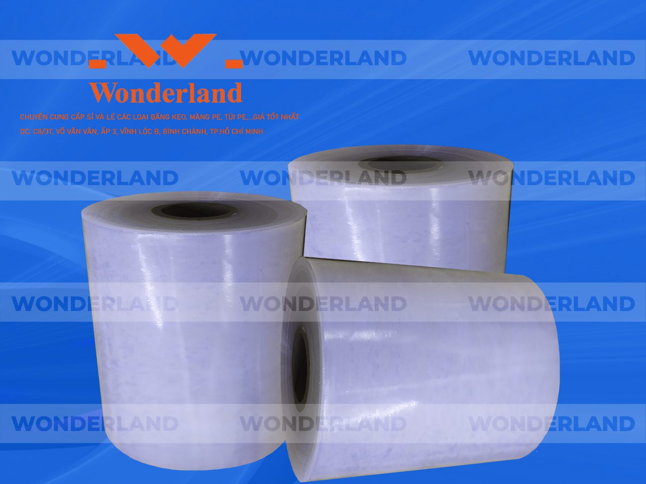 MÀNG PE QUẤN MÁY 14.9KG LÕI 1.2KG CHẤT LƯỢNG CAO WONDERLAND GIÁ SỈ TỐT NHẤT