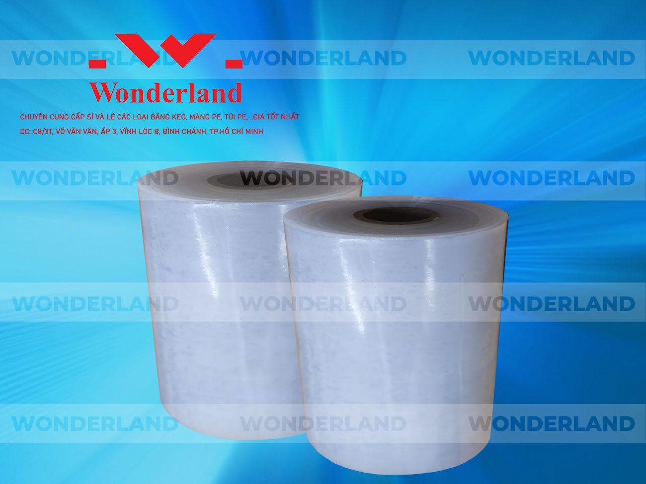 MÀNG PE QUẤN MÁY 14KG LÕI 1.2KG CHẤT LƯỢNG CAO WONDERLAND