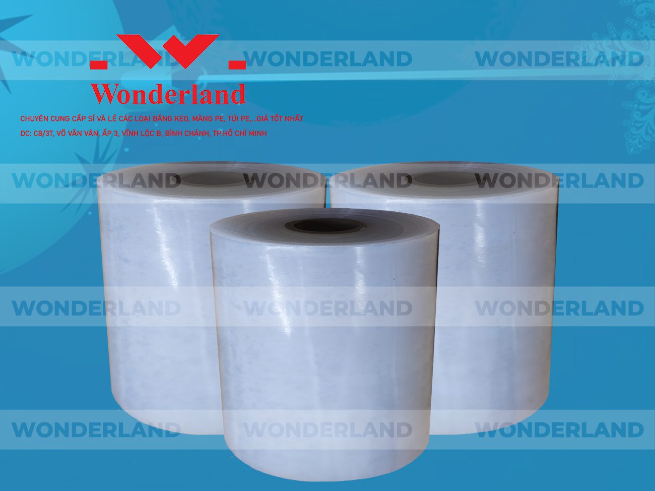 MÀNG PE QUẤN MÁY 15.2KG LÕI 1.2KG CHẤT LƯỢNG CAO WONDERLAND GIÁ SỈ TỐT NHẤT