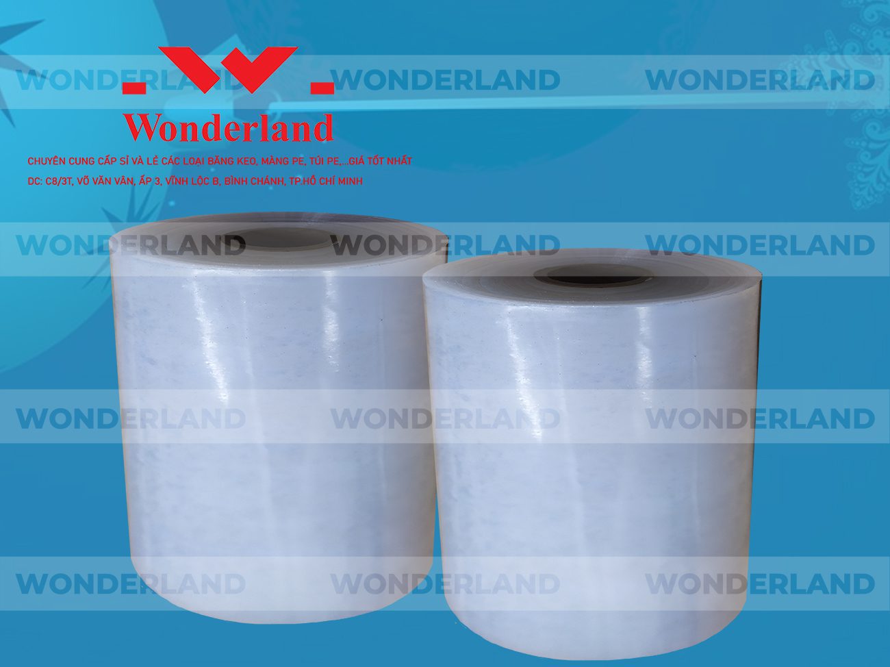 MÀNG PE QUẤN MÁY 15.2KG LÕI 1.2KG CHẤT LƯỢNG CAO WONDERLAND