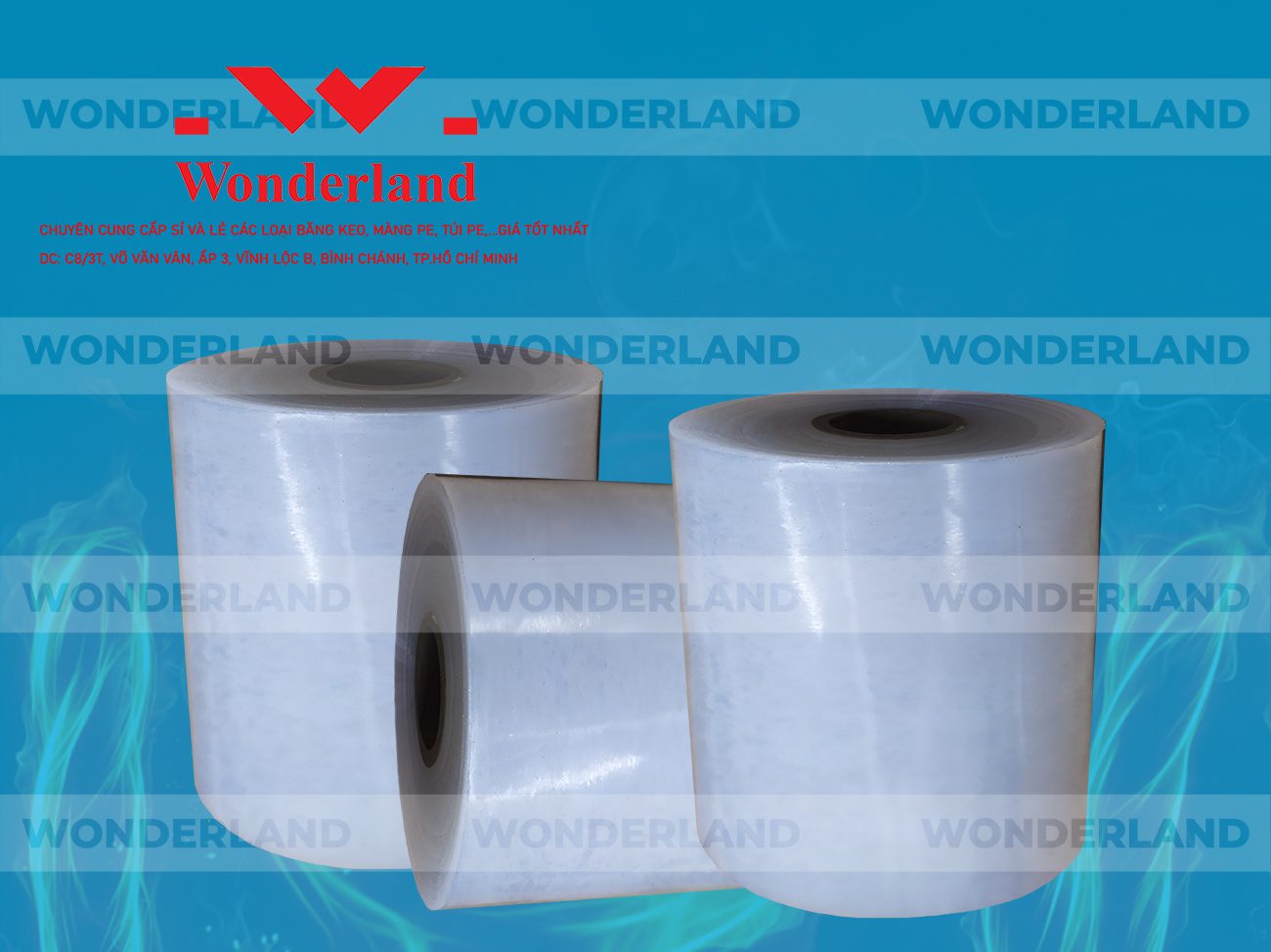 MÀNG PE QUẤN MÁY 15.3KG LÕI 1.2KG CHẤT LƯỢNG CAO WONDERLAND GIÁ SỈ TỐT NHẤT