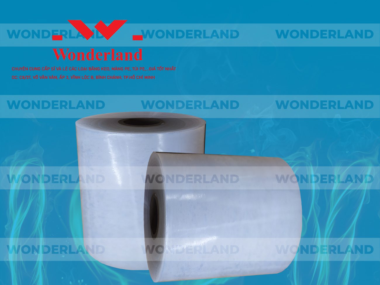 MÀNG PE QUẤN MÁY 15.3KG LÕI 1.2KG CHẤT LƯỢNG CAO WONDERLAND