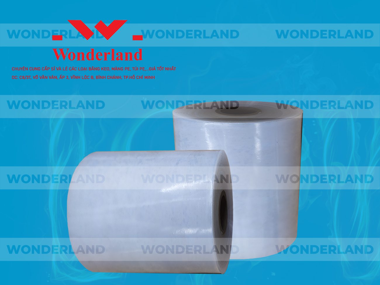 MÀNG PE QUẤN MÁY 15.4KG LÕI 1.2KG CHẤT LƯỢNG CAO WONDERLAND