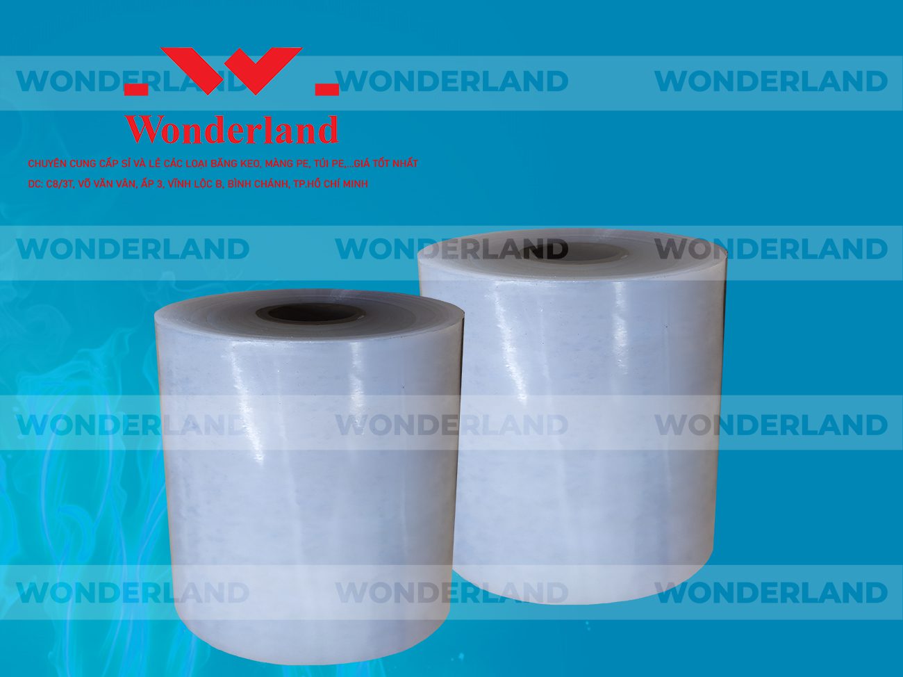 MÀNG PE QUẤN MÁY 15.5KG LÕI 1.2KG CHẤT LƯỢNG CAO WONDERLAND