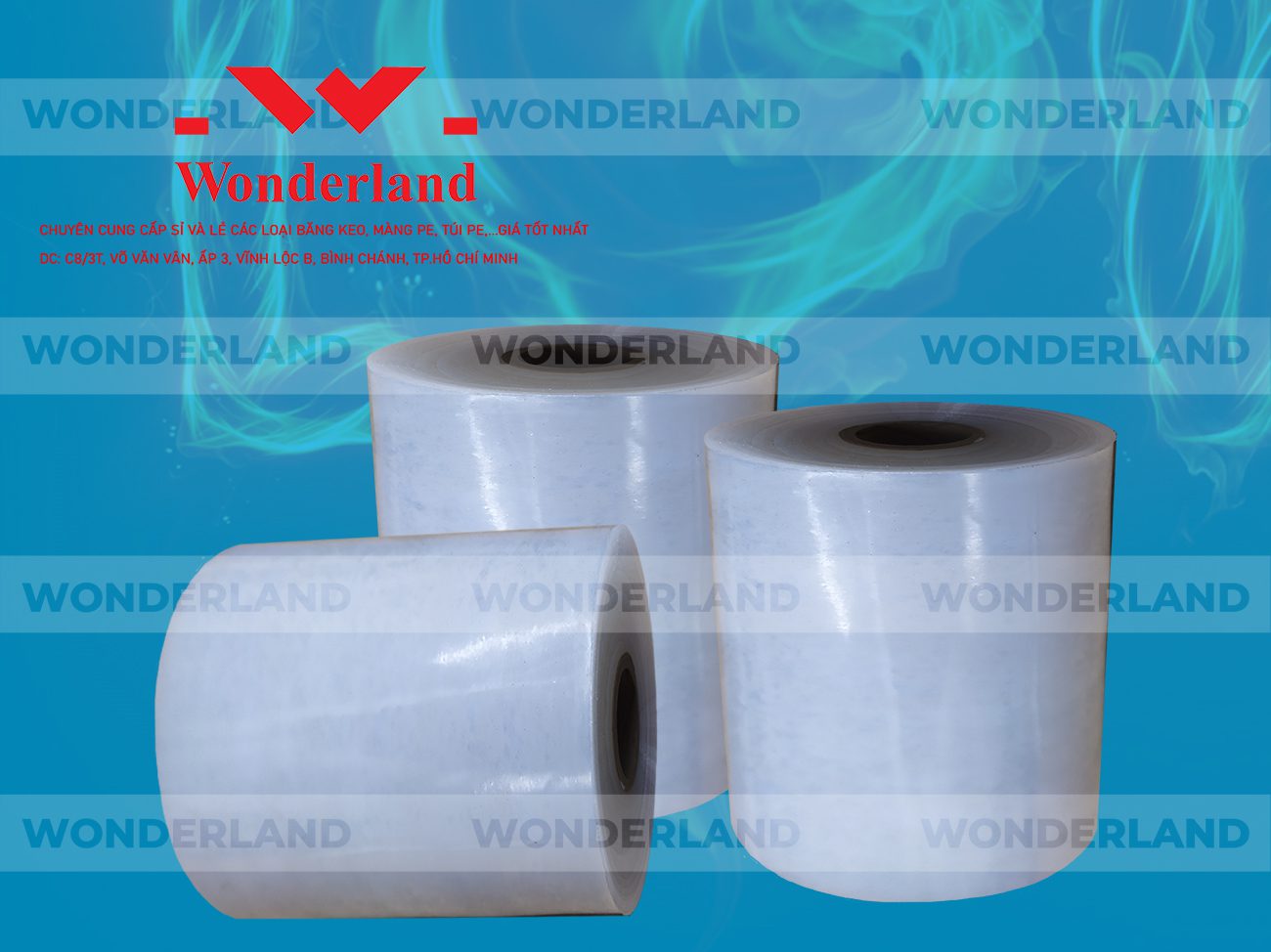 MÀNG PE QUẤN MÁY 15.6KG LÕI 1.2KG CHẤT LƯỢNG CAO WONDERLAND GIÁ SỈ TỐT NHẤT