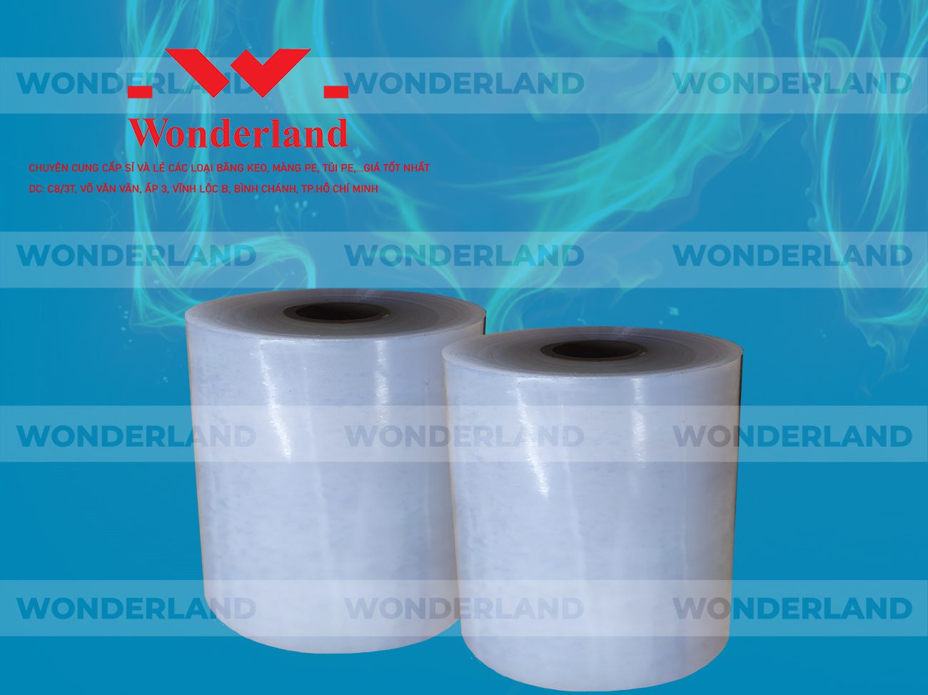 MÀNG PE QUẤN MÁY 15.6KG LÕI 1.2KG CHẤT LƯỢNG CAO WONDERLAND
