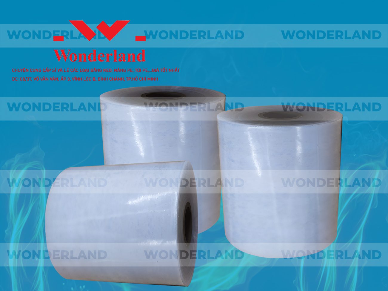 MÀNG PE QUẤN MÁY 15.7KG LÕI 1.2KG CHẤT LƯỢNG CAO WONDERLAND GIÁ SỈ TỐT NHẤT