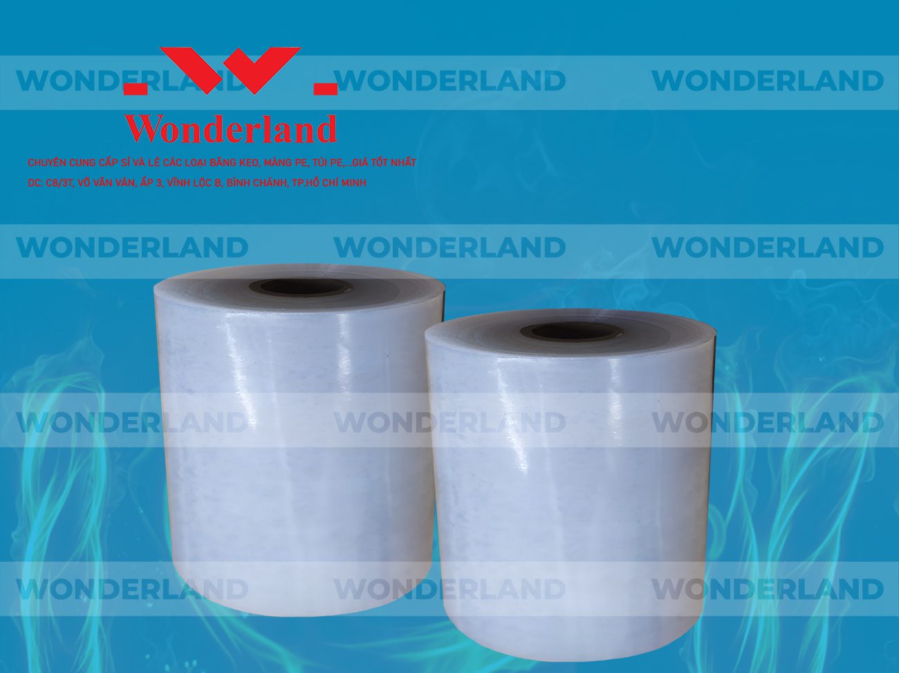 MÀNG PE QUẤN MÁY 15.7KG LÕI 1.2KG CHẤT LƯỢNG CAO WONDERLAND