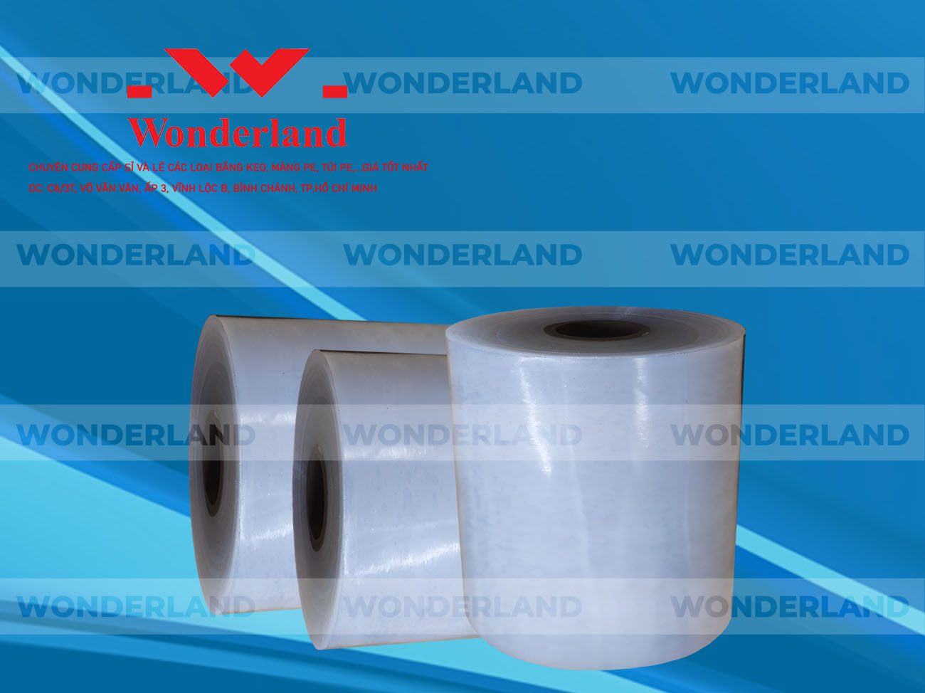 MÀNG PE QUẤN MÁY 15.9KG LÕI 1.2KG CHẤT LƯỢNG CAO WONDERLAND GIÁ SỈ TỐT NHẤT