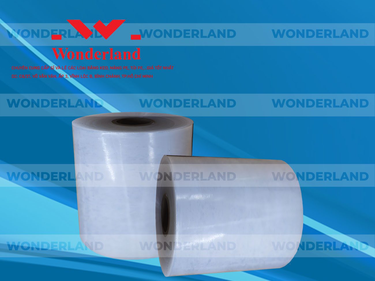 MÀNG PE QUẤN MÁY 15.9KG LÕI 1.2KG CHẤT LƯỢNG CAO WONDERLAND