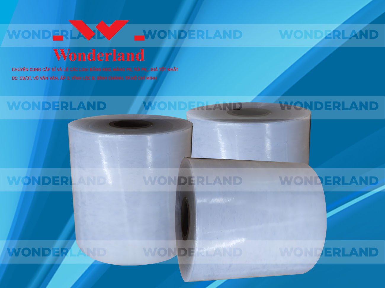 MÀNG PE QUẤN MÁY 16.1KG LÕI 1.2KG CHẤT LƯỢNG CAO WONDERLAND GIÁ SỈ TỐT NHẤT